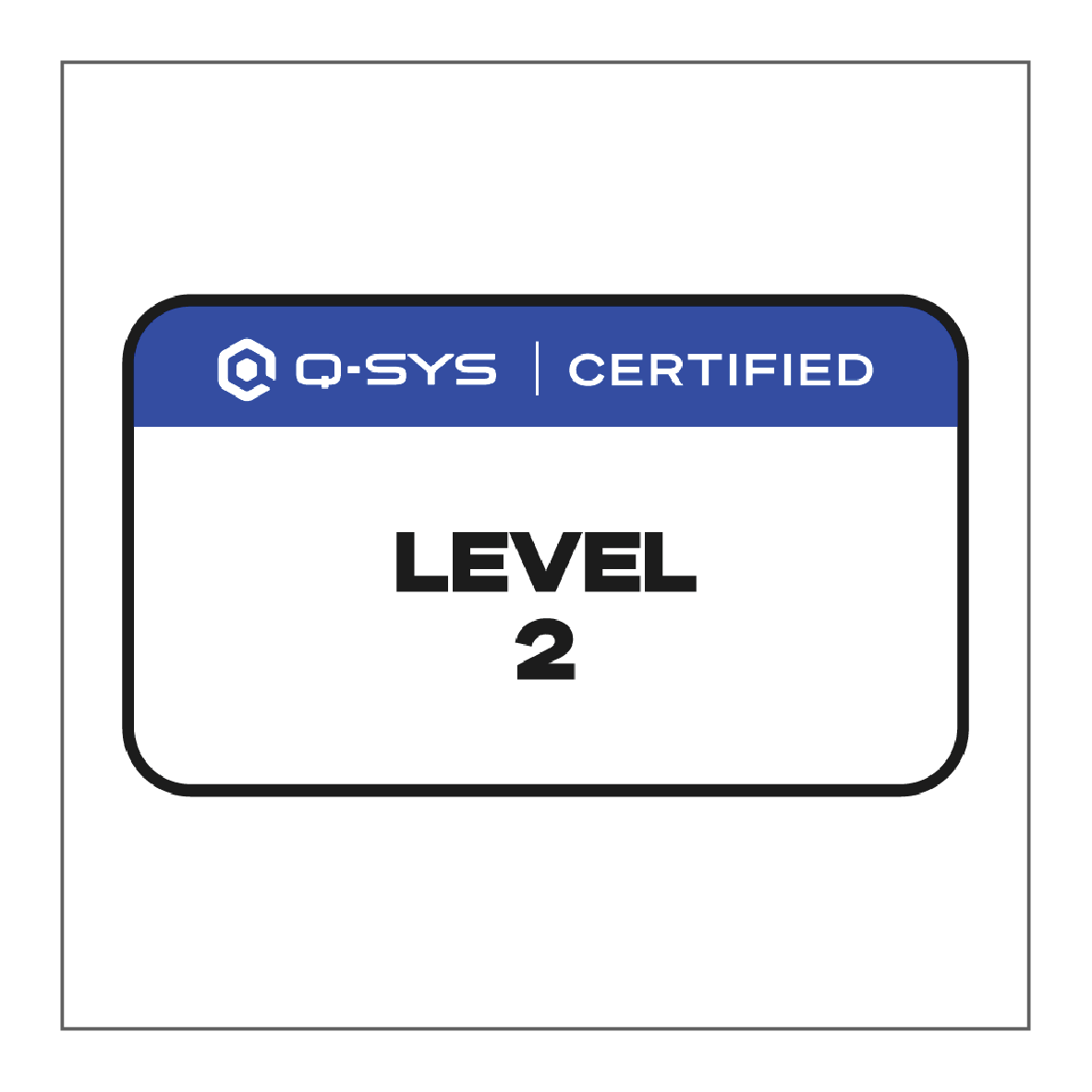 Q-SYS CERTIFIED